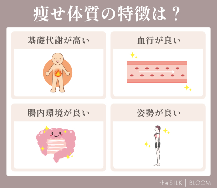 痩せ体質の特徴は？