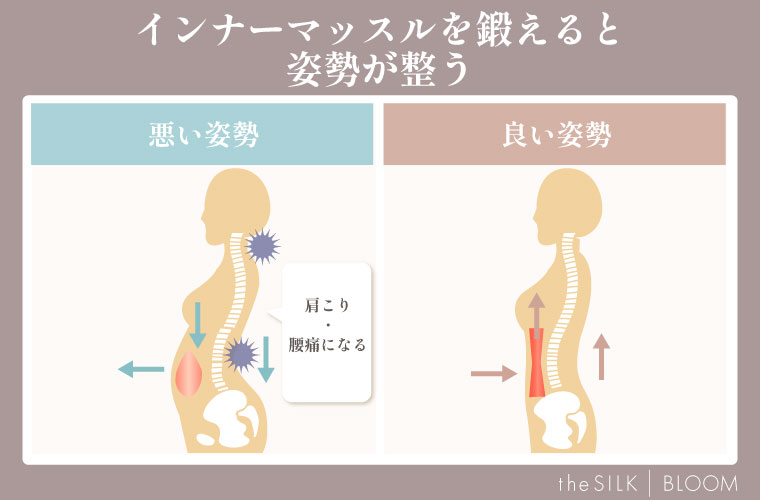 インナーマッスルと肩こり・腰痛のつながり