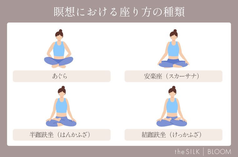 瞑想における座り方の種類とその効果