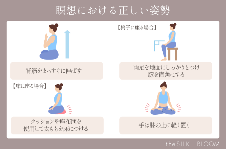 瞑想における正しい姿勢